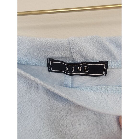 Light Blue AIME Womens Ruffle Hem Skirt 1XL - Picture 3 of 4